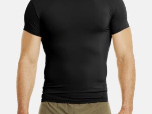Half Sleeve Skin Tight Inner Compression  - Black Color