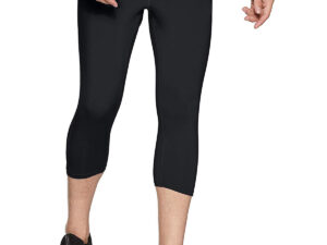 3/4th Compression Tight Non-Padded for Fitness, Exercise & Other Outdoor Inner Wear Multi Sports Cycling, Cricket, Football, Badminton, Gym - Black