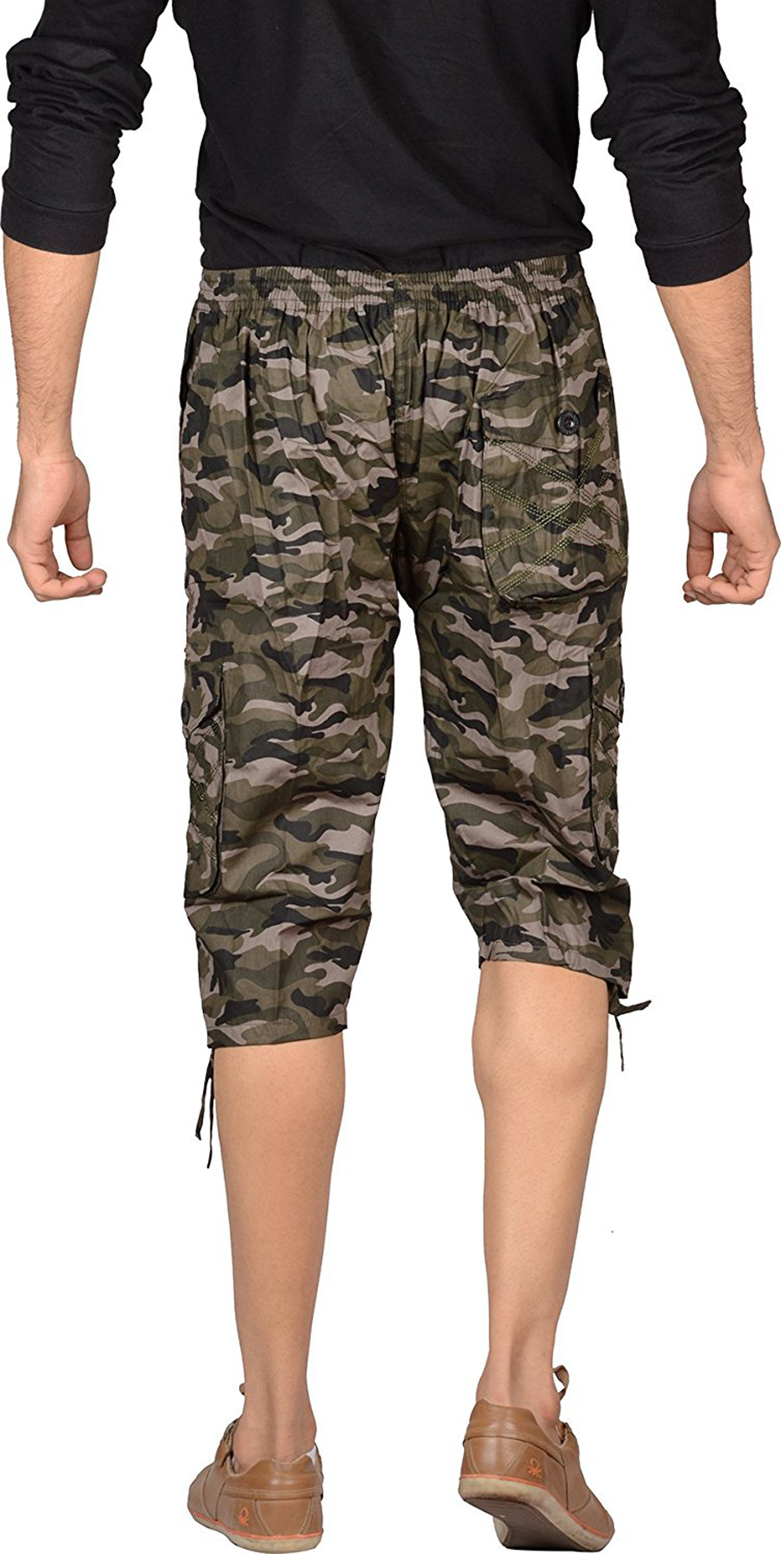 army green capris