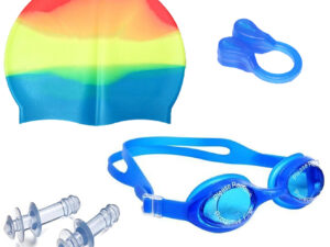 Swimming Goggles, Cap & Ear Plug Combo