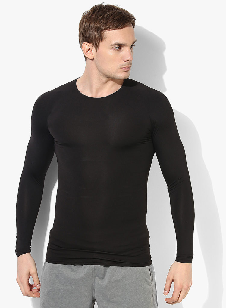 black Full Sleeve Compression Inner Tops
