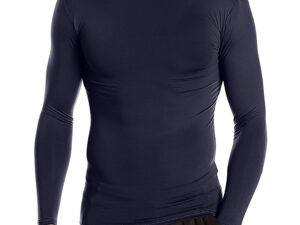 Navy blue full sleeve compression top