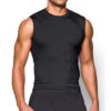 men sleeveless compression inner top black
