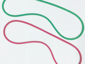 Fitness Workout Round Toning Resistance Tube Exercise Rubber Pull String, Assorted Color - Pack of 2