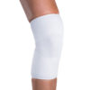 white leg compression knee support