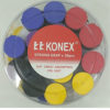 boxed multicolor rolled racket handle grip