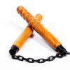 nunchaku wooden handle with metal chain