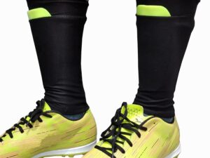 Shin Guard Holder with Pocket for Guards - Black Colors