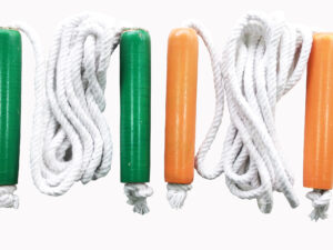 Wooden Handle Cotton Skipping Rope - 2 Pcs Comb Set