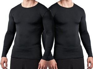 Bloomun Full Sleeve Skin Tight Body Inner - Black (Pack of 2)